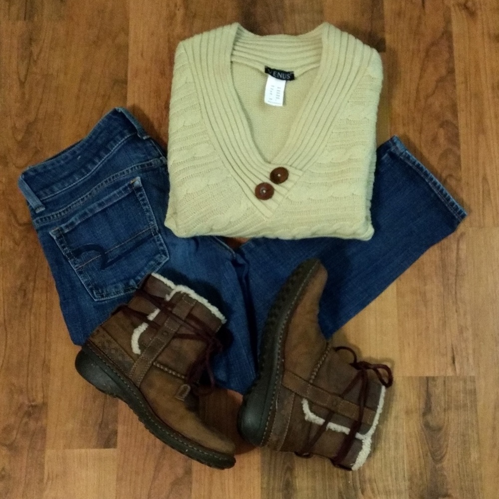 Venus Button Detail Wrap Sweater